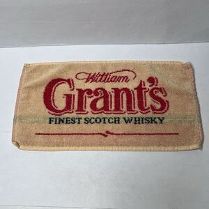 Grants Finest Scotch Whisky Advertising Bar Towel 16x8”